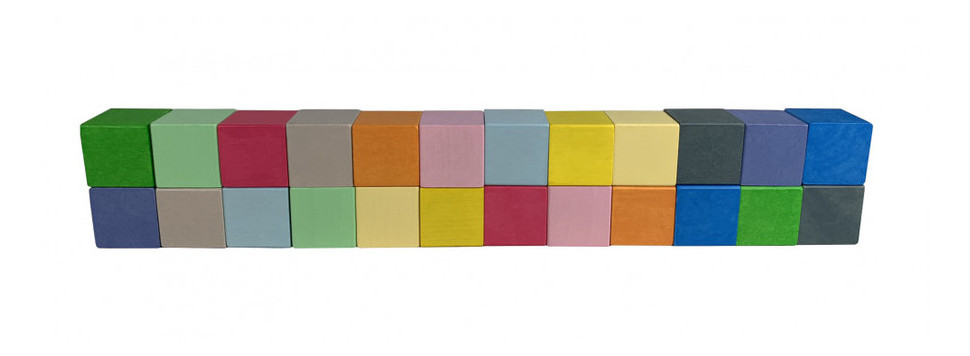 Дерев'яні кубики кольорові Вінні Пух 11221 фото №1