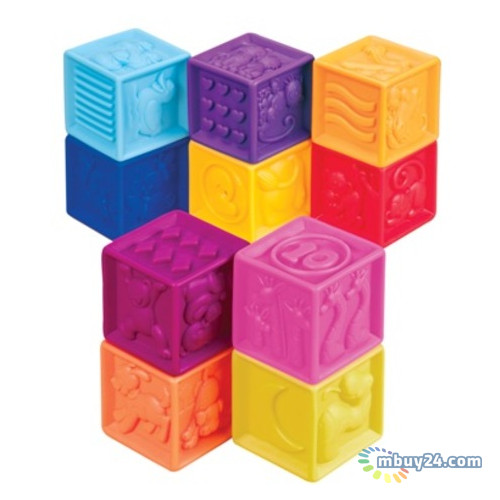Розвиваючі силіконові кубики Battat Посчитай-ка! (BX1002Z) фото №1