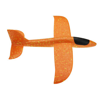 Літак планер, що світиться з пінопласту, 48 см Помаранчевий фото №4