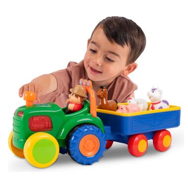 Розвиваюча іграшка Kiddi Smart Трактор з трейлером (063180) фото №5