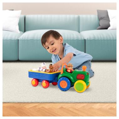 Розвиваюча іграшка Kiddi Smart Трактор з трейлером (063180) фото №8