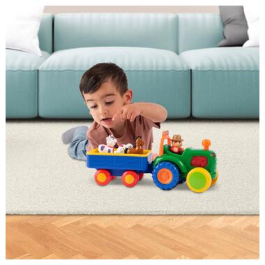 Розвиваюча іграшка Kiddi Smart Трактор з трейлером (063180) фото №6