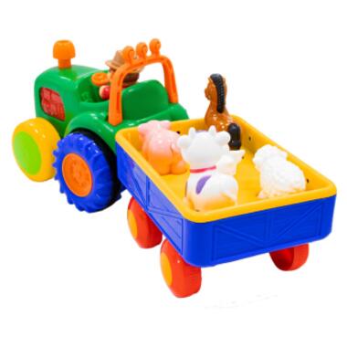 Розвиваюча іграшка Kiddi Smart Трактор з трейлером (063180) фото №2