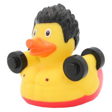 Іграшка для ванної Funny Ducks Качка Бодібілдер (L2098) фото №1