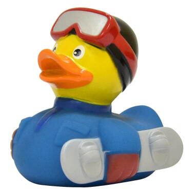Іграшка для ванної Funny Ducks Качка Сноубордер (L1952) фото №1