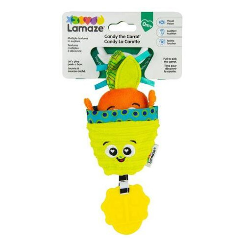 М'яка іграшка-підвіска Lamaze Морква з прорізувачем (L27381) фото №2