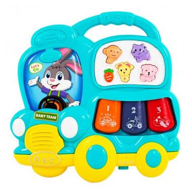 Розвиваюча іграшка Baby Team музична Автобус (8633_голубой) фото №2
