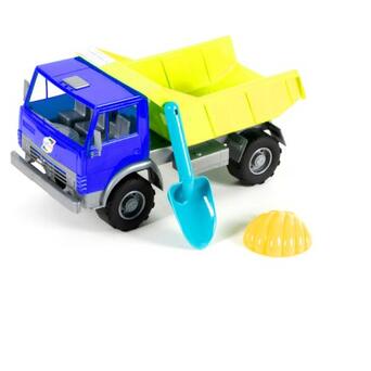 Вантажівка з пісковим набором (синій жовтий) (471) фото №6