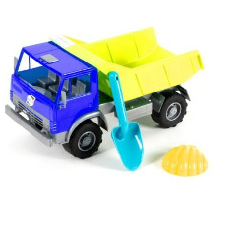 Вантажівка з пісковим набором (синій жовтий) (471) фото №5