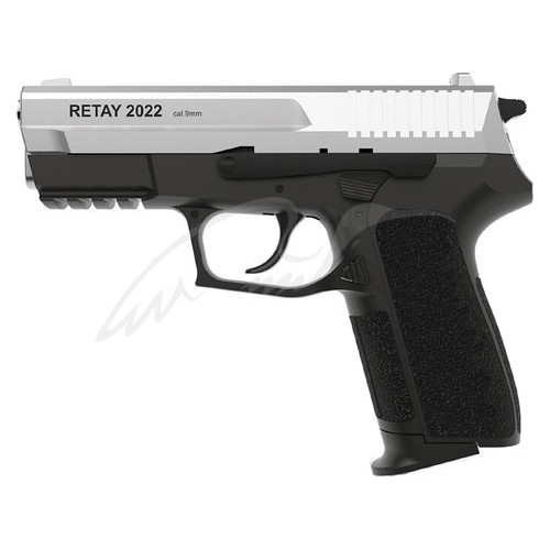 Пистолет стартовый Retay 2022 9мм chrome фото №1