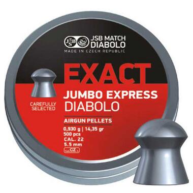 Пульки JSB Exact Jumbo Express 5,52 мм 500 шт/уп (546277-500) фото №1