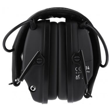 Тактичні захисні навушники 2E Pulse Pro Black NRR 22 dB активні (2E-TPE026BK) фото №2