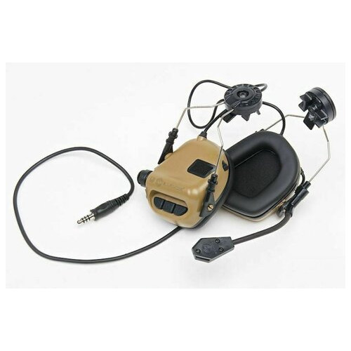 Навушники активні для стрільби тактичні Earmor M32H ORIGINAL Койот фото №2