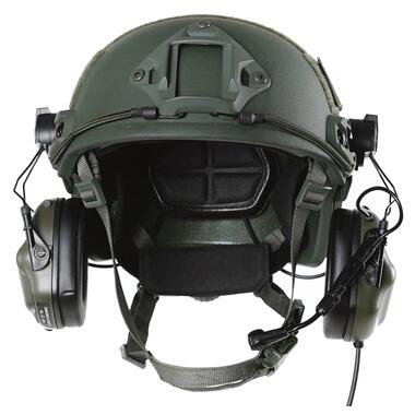 Тактичні навушники EArmor M32H MOD3 для шолома з мікрофоном green  фото №4