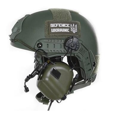 Тактичні навушники EArmor M32H MOD3 для шолома з мікрофоном green  фото №2