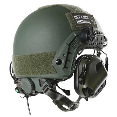 Тактичні навушники EArmor M32H MOD3 для шолома з мікрофоном green  фото №3