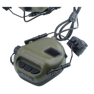 Тактичні навушники EArmor M32H MOD3 для шолома з мікрофоном green  фото №6