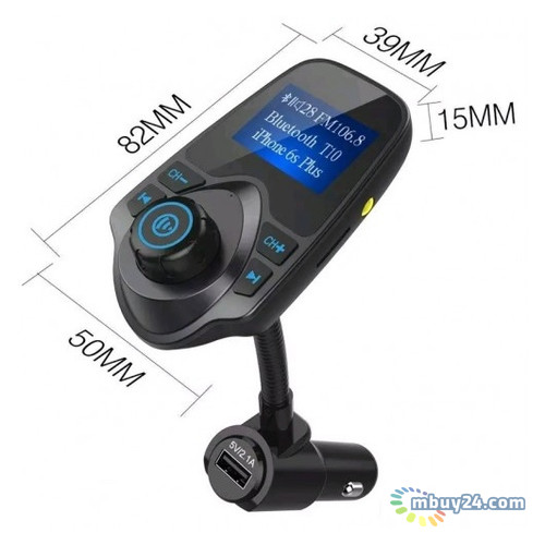 Трансмиттер модулятор авто MP3 Bluetooth FM MOD T10 фото №3