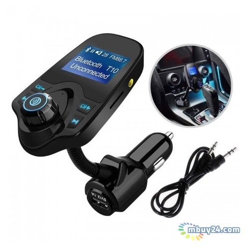 Трансмиттер модулятор авто MP3 Bluetooth FM MOD T10 фото №1