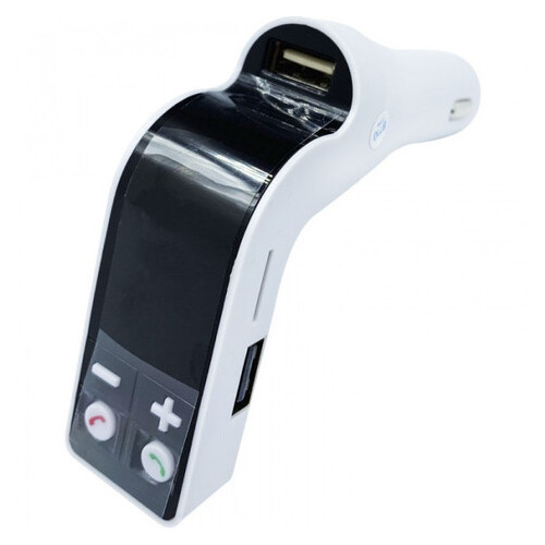 FM трансмиттер модулятор S18 MP3 автомобильный Белый фото №1