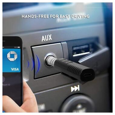 Bluetooth AUX MP3 WAV авто адаптер ресивер магнітоли ver4.1 AX-03 mini фото №6