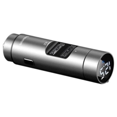 FM-трансмітер Baseus Energy Column Car Wireless MP3 Charger Silver фото №1