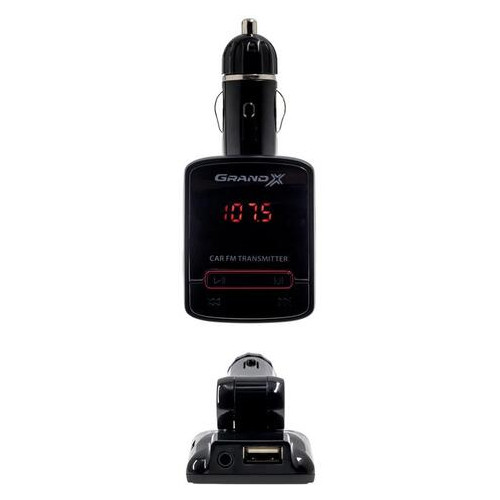 FM-передавач Grand-X CUFM79GRX AUX USB 0,5A SD-карта 3,5 мм міні-джек фото №2