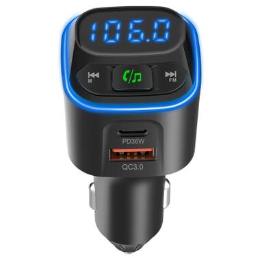 FM-трансмиттер Gelius Tune GP-FMT051 (PD/QC) 36W Black фото №4