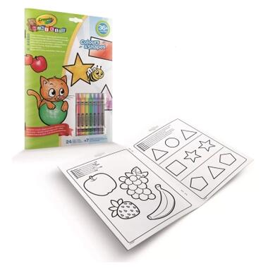 Набір для творчості Crayola Mini Kids Розмальовка Кольори та форми 24 сторінки (25-2727) фото №2