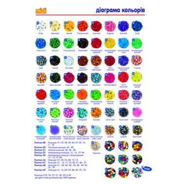 Набір для творчості Hama Midi термомозаїка, набір кольорових намистин 3000 шт. 50 кольорів (209-68) фото №2