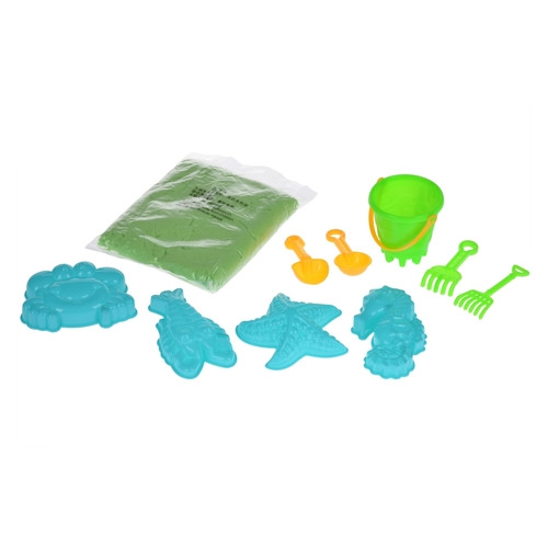 Волшебный песок Same Toy Omnipotent Sand Морской мир 0,5 кг (зеленый) 9 ед. HT720-4Ut фото №2