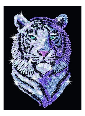 Набор для творчества Sequin Art BLUE Snow Tiger SA1217 фото №1