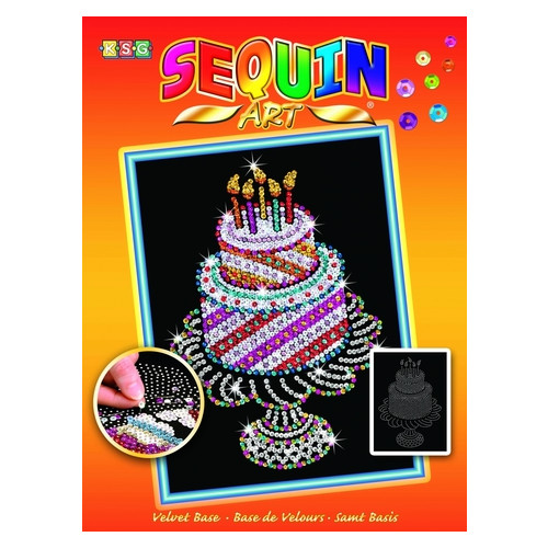 Набір для творчості Sequin Art ORANGE Birthday Cake SA1506 фото №2