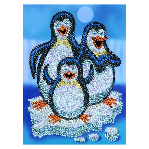 Набор для творчества Sequin Art RED Pepino Penguins SA1503 фото №1