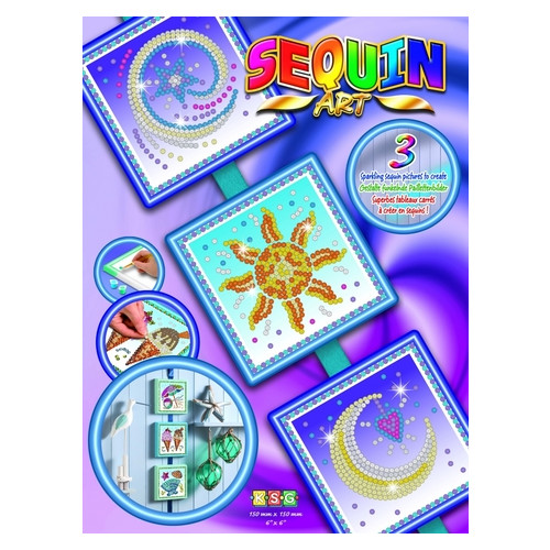Набір для творчості Sequin Art SEASONS Cosmic ,Sun,Moon and Stars SA1511 фото №1