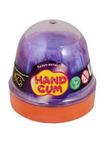 Лізун-антистрес Hand gum 120 г фіолетовий (80097) фото №1