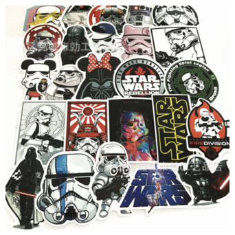 Набір вінілових наклейок Зіркові війни 2 Star Wars на телефон авто стіну 50 шт. фото №6