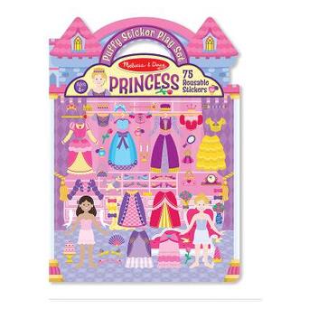 Набір для творчості Melissa&Doug Об'ємні багаторазові наклейки Принцеси (MD9100) фото №1
