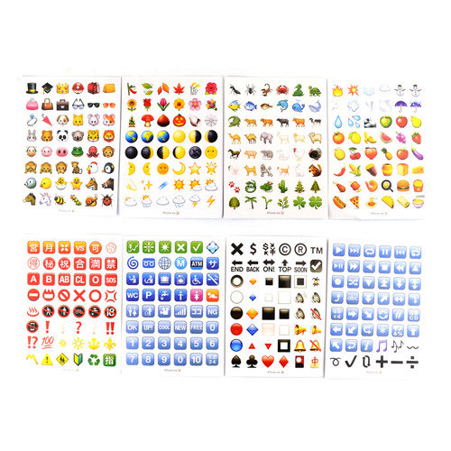 Наклейки Смайли Emoji самоклеюча 19 шт. (104-2019) фото №6