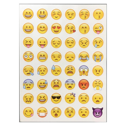 Наклейки Смайли Emoji самоклеюча 19 шт. (104-2019) фото №2