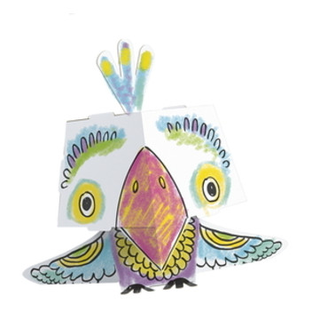 Раскраски-зверушки 3D Monumi Попугай (8137MCH-000107) фото №1