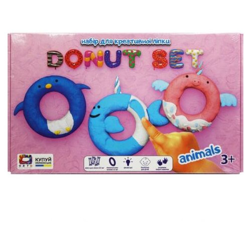 Набір для ліплення ОКТО Donut Set Animals (70088) фото №1
