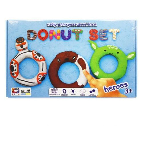 Набір для ліплення ОКТО Donut Set Heroes (70089) фото №1