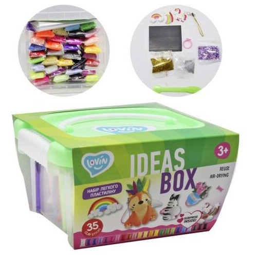 Набір легкого стрибаючого пластиліну Ideas box Lovin (70108) фото №1