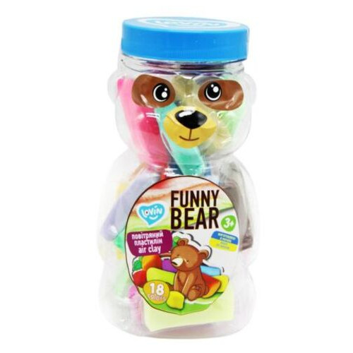 Набір для ліплення Funny Bear з повітряним пластиліном ТМ Lovin (70154) фото №1
