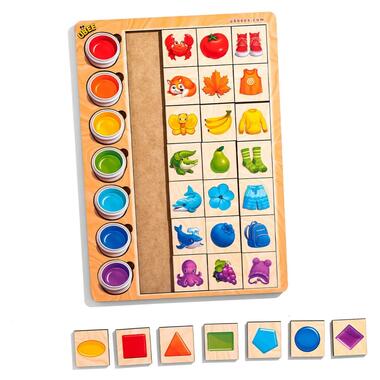 Деревянный пазл-вкладыш Ассоциации цвета (ПСД268) PSD268  фото №1