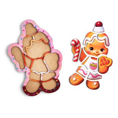 Деревянный пазл-вкладыш Новогоднее печенье (ПСФ149) PSF149  фото №1