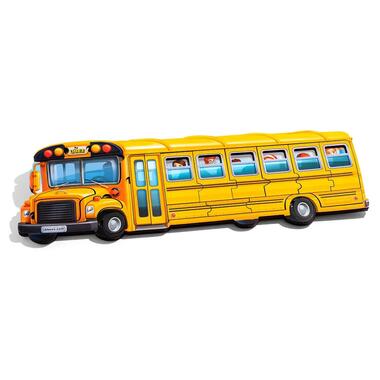 Деревянный пазл-вкладыш Школьный автобус (ПСД270) PSD270  фото №1