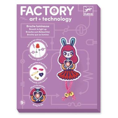Набір для творчості Djeco Брошка Bunny Girl Factory E-text (DJ09320) фото №1