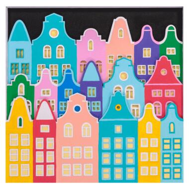 Набір для творчості Rosa Talent 3D 4 Будиночки Амстердам 25 х 25 см (4823098540090) фото №1